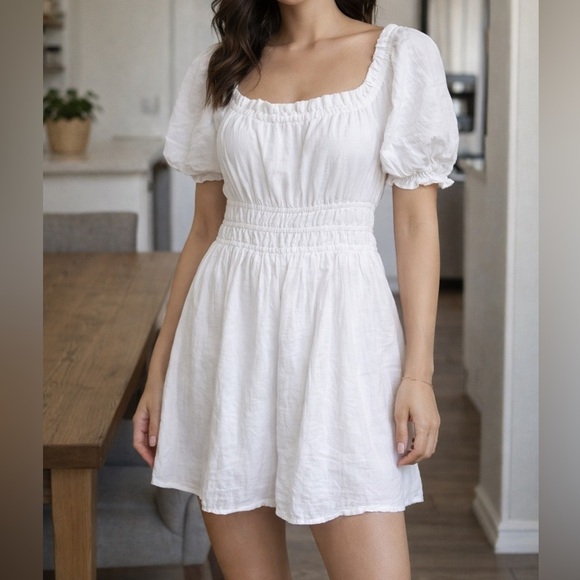 bp Dresses & Skirts - BP Smocked Cottagecore Feminine Girly Puff Sleeve Mini Dress Women’s Medium